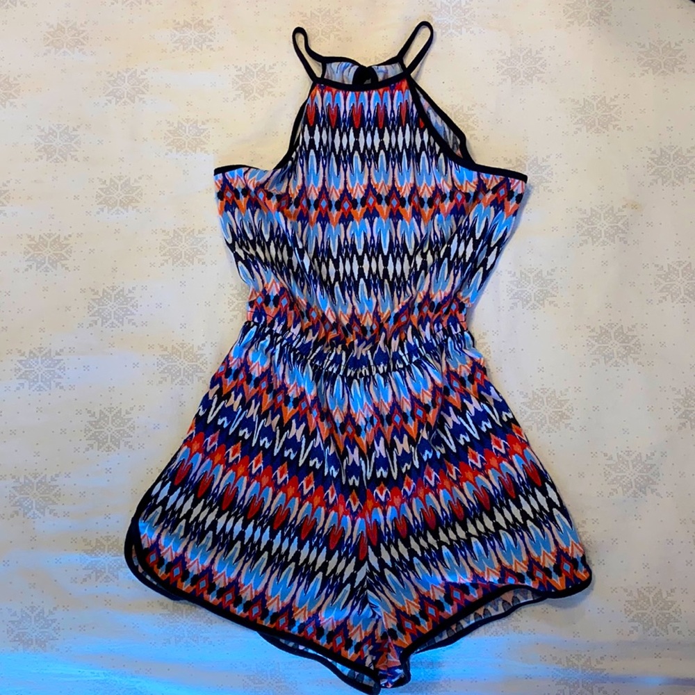 trippy, colorfully romper